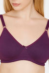 Bwitch Double Layered Wirefree 3/4th Coverage Side Shaper Panel T-Shirt Bra - Purple — thumbnail 4