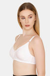Bwitch Double Layered Wirefree 3/4th Coverage Side Shaper Panel T-Shirt Bra - White — thumbnail 3