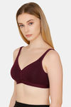 Bwitch Wirefree Cotton Lined T-Shirt Bra - Grape — thumbnail 3