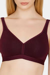 Bwitch Wirefree Cotton Lined T-Shirt Bra - Grape — thumbnail 4