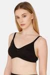 Bwitch Non Padded Wirefree Cotton Lined Everyday T-Shirt Bra - Black — thumbnail 3