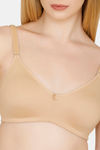 Bwitch Non Padded Wirefree Cotton Lined Everyday T-Shirt Bra - Skin — thumbnail 4