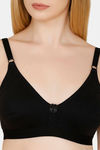 Bwitch Non Padded Wirefree Cotton Lined T-Shirt Bra - Black — thumbnail 4