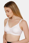 Bwitch Non Padded Wirefree Cotton Lined Super Support Bra - White — thumbnail 3