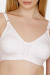 Bwitch Non Padded Wirefree Cotton Lined Super Support Bra - White — thumbnail 4