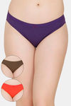 Bwitch Mid Rise Cotton Lycra Bikini Brief (Pack of 3 ) - Assorted — thumbnail 1