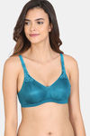 BITZ Double Layered Non Wired Full Coverage Minimiser Bra - Ocean Depth — thumbnail 1