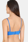 BITZ Padded Wired Demi Coverage Strapless Bra - Princess Blue — thumbnail 2