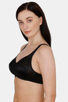 Bitz Double Layered Non Wired Full Coverage Super Support Bra - Black Beauty — thumbnail 2