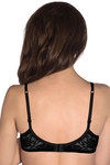 Amante Fashion Lightly Padded Underwired Floral Bra-Black — thumbnail 2