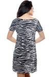 Zivame Cotton Wild Safari Zzzebra Off-Shoulder Nightdress — thumbnail 2