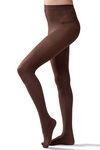 Zivame Colored Ribbed 40 Denier Opaque Pantyhose - Coffee - Freebie — thumbnail 4