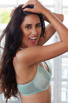 Zivame Padded Wired Low Coverage Pretty Back Bra-Green — thumbnail 3
