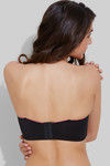 Zivame All That Lace Longline Strapless Bra- Black — thumbnail 2