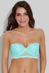 Zivame All That Lace Longline Strapless Bra- Turquoise — thumbnail 1