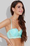 Zivame All That Lace Longline Strapless Bra- Turquoise — thumbnail 3