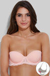 Zivame Wings of Lace Strapless T-shirt Bra- Peach — thumbnail 4