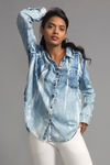 Zivame Tie n Dye Denim Shirt- Navy — thumbnail 5