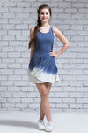 Zivame Faux Denim Braided Racer Back Dress- Navy — thumbnail 1