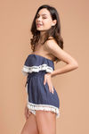 Zivame Urban Soft Relaxed Fit Navy Playsuit — thumbnail 3