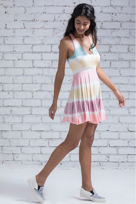 Zivame Knee Length Dimond Key Hole  Dress- Assorted — image 2