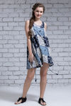Zivame Bandana Print Asymmetrical Dress- Blue — thumbnail 4