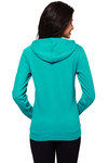 Zivame Varsity Hooded Jacket- Persian Green — thumbnail 4