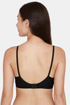 College Girl Single Layered Non-Wired Medium Coverage Bra - Black — thumbnail 3