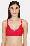College Girl Double Layered Non-Wired 3/4th Coverage Sag Lift Bra - Magenta — thumbnail 1