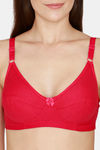 College Girl Double Layered Non-Wired 3/4th Coverage Sag Lift Bra - Magenta — thumbnail 4
