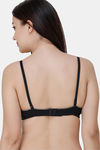 College Girl Padded Non Wired 3/4th Coverage Cami Bra - Black — thumbnail 2