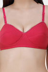 College Girl Padded Non Wired 3/4th Coverage Cami Bra - Hot Pink — thumbnail 4