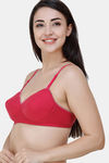 College Girl Padded Non Wired 3/4th Coverage Cami Bra - Hot Pink — thumbnail 5