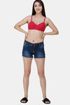 College Girl Padded Non Wired 3/4th Coverage Cami Bra - Hot Pink — thumbnail 6