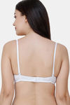College Girl Padded Non Wired 3/4th Coverage Cami Bra - White — thumbnail 2