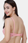 College Girl Double Layered Non Wired Full Coverage Minimiser Bra - Peach — thumbnail 2