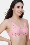 College Girl Double Layered Non Wired Full Coverage Minimiser Bra - Peach — thumbnail 3