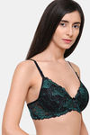 College Girl Padded Non Wired Full Coverage Bralette - Black — thumbnail 3