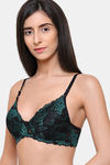 College Girl Padded Non Wired Full Coverage Bralette - Black — thumbnail 5