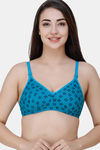 College Girl Double Layered Non Wired Full Coverage T-Shirt Bra - Blue — thumbnail 1
