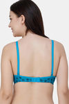 College Girl Double Layered Non Wired Full Coverage T-Shirt Bra - Blue — thumbnail 2