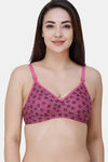 College Girl Double Layered Non Wired Full Coverage T-Shirt Bra - Purple — thumbnail 1