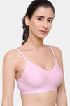 College Girl Double Layered Non Wired Full Coverage Super Support Bra - Pink — thumbnail 3