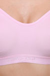 College Girl Double Layered Non Wired Full Coverage Super Support Bra - Pink — thumbnail 4