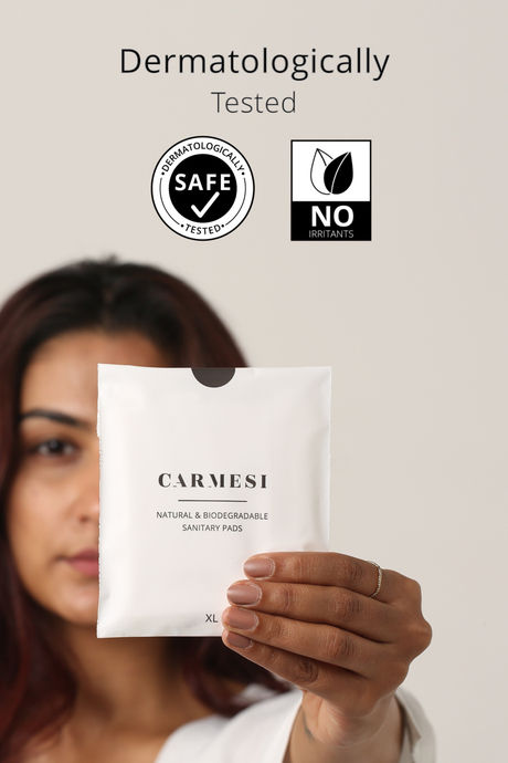 Carmesi Natural & Biodegradable Sanitary Pads (All XL) - 10 Pieces — image 6