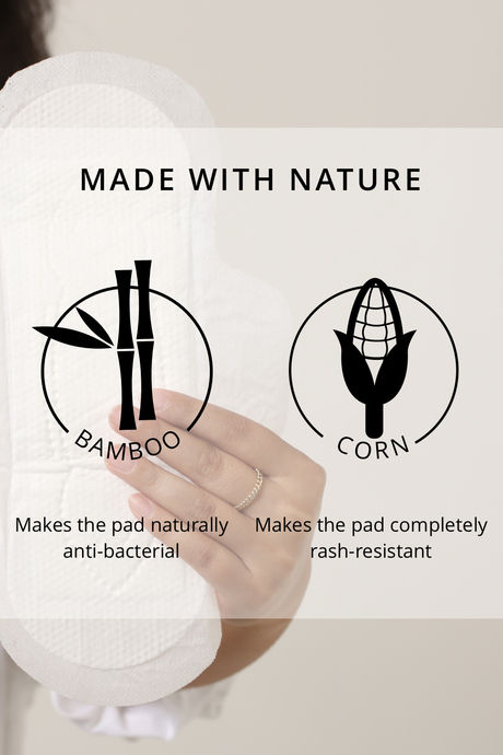 Carmesi Natural & Biodegradable Sanitary Pads (5R + 5XL) - 10 Pieces — image 5