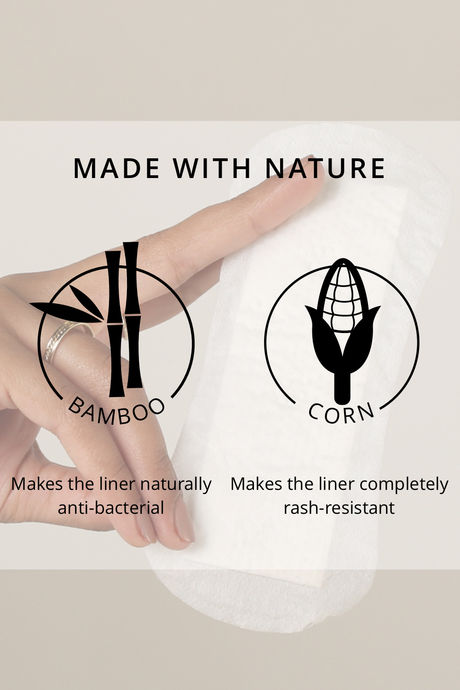 Carmesi Natural & Biodegradable Panty Liners - 20 Pieces — image 3