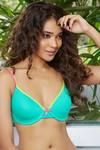Zivame Happy Bra with Underwired Support- Cerulean Blue — thumbnail 4
