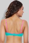 Zivame Happy Cotton Bra with Plunge Neckline- Cerulean Blue — thumbnail 2