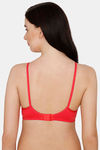 Coucou Essentials Double Layered Non Wired Medium Coverage T-Shirt Bra - Coral — thumbnail 3